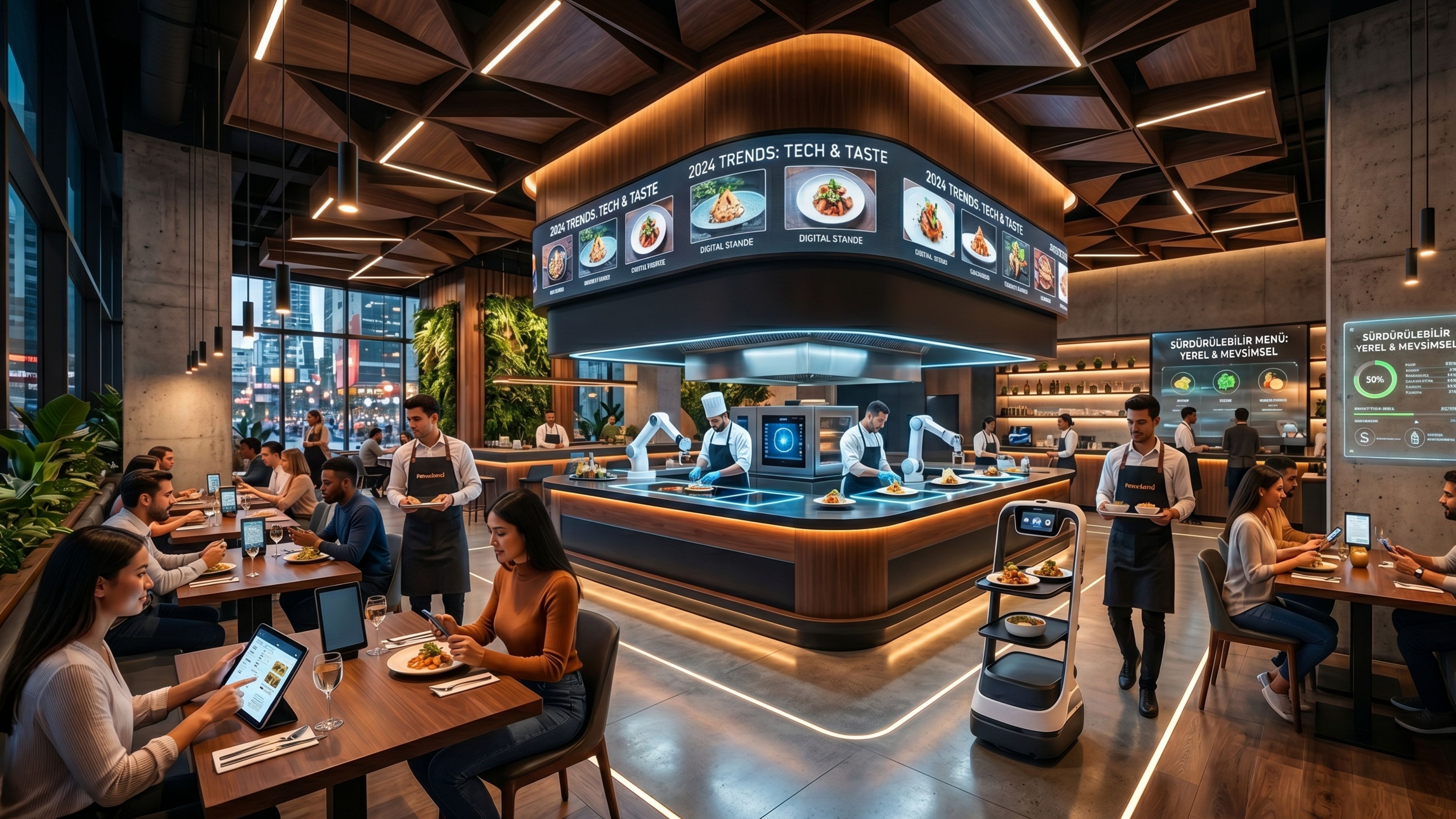 2024 Restoran Trendleri: Teknoloji ve Lezzet